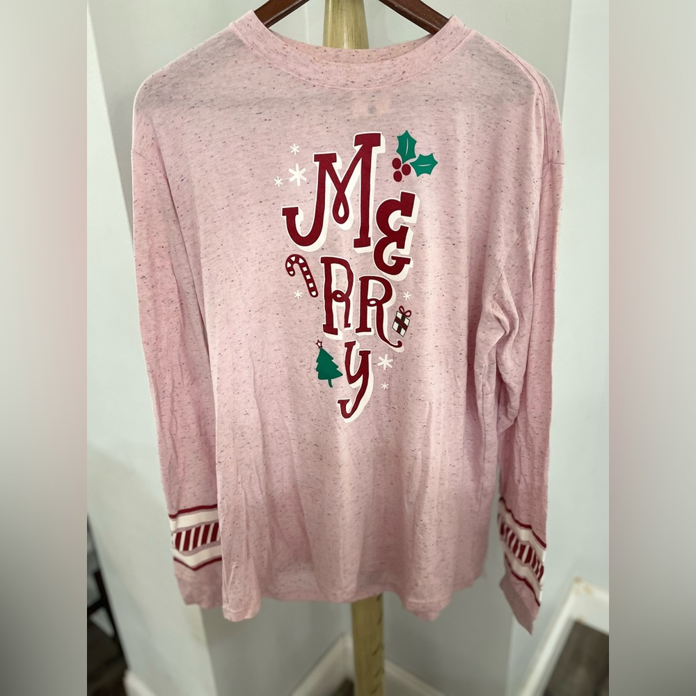 Pink long sleeve tee